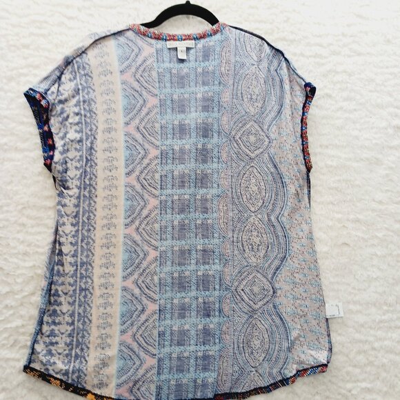 T-Shirt Size L Boho Global Bazaar Whimsycore Resort Chic Boho Bold Edgy Vacation - Picture 12 of 13